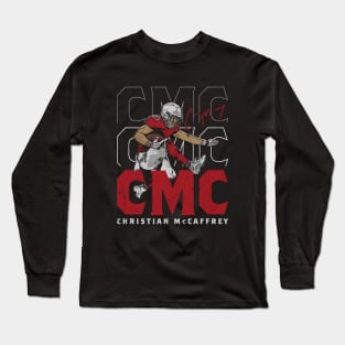 Christian McCaffrey San Francisco Hurdle Long Sleeve T-Shirt